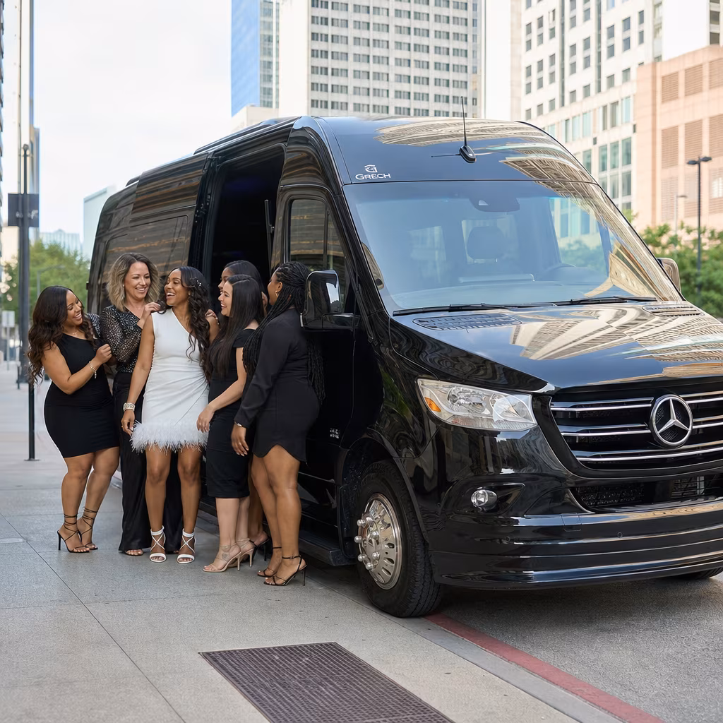 Bachelor and bachelorette party bus